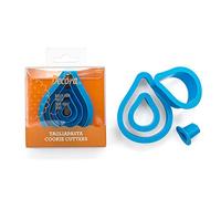 Decora 0255311 KIT 4 EMPORTE-PIÈCES Goutte 1,5-3,5-5,5-12 H2,2 CM, Plastique