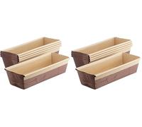 Decora, 0320181 Moules à Cake, Très Pratiques pour Cuire, Présenter et Offrir des Cakes, Résistant jusqu'à 200°, Fabriqué en Italie, Lot de 10