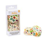 Decora 0339830 Lot de 36 caissettes à muffin dinosaures, 50 x 32 mm, pour la cuisson et le cadeau de muffins, résistants jusqu'à 180 °C, sous blister, fabriqués en Italie