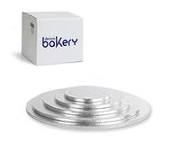 Decora 0931212 CAKEBOARD Silver Ø 60 X H 1,2 CM/24'', Paper, 60 x 1,2 cm