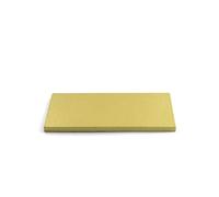 Decora, 0931377 Dessous de gâteau rigide rectangulaire, couleur or, en carton à double paroi, recouvert d'aluminium, résistant et robuste, idéal pour présenter des gâteaux, 60 x 40 x h 1,2 cm
