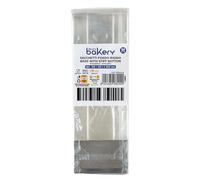 Decora 5855042 Lot de 100 sachets transparents en plastique pour aliments avec fond rigide en carton 100 + 60 x 300 H Mm, pour emballer des friandises, biscuits et bon