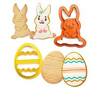 DECORA COD. 0255060 KIT 2 EMPORTE-PIÈCES EN PLASTIQUE LAPIN ET OEUF DÉCORÉ