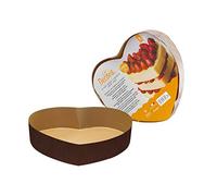 Decora COD. 0320189 5 Moule DE Cuisson Papier CŒUR 20,5 X 22,5 X H 5 CM 700 G, Marron
