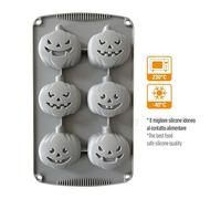 Decora 9260401 Silicone Pumpkin Mould 6 Cavities, Gris
