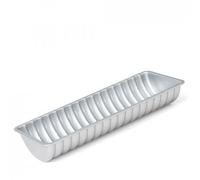 Decora 0075031 MOULE À GÂTEAU BÛCHE ANTI-ADHÉSIF 31 X H 5 CM, Gris