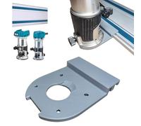 Decoralin Adaptateur de rail de guidage compatible avec Makita DRT50, RT0700C, RT0702C, RT0700 - Fixation de toupie pour rails de guidage Makita