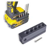 Decoralin Porte-embout magnétique pour visseuse à percussion Dewalt 18 V XR et perceuses combinées - Peut contenir 5 embouts - Noir