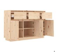 Décoratif - Buffet bahut - Placard de rangement moderne - 111x36x75cm - bois massif de pin - pour entrée con5915850