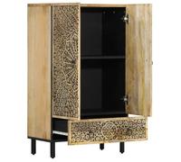 Décoratif - Buffet bahut - Placard de rangement moderne - 60x33x100cm - bois de manguier massif - pour entrée con2050630