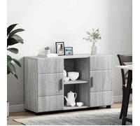 Décoratif - Buffet bahut - Placard de rangement moderne - avec étagère FLORIN Gris Sonoma 88,5x30,5x55,5cm - pour entrée con1561059