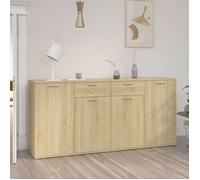 Décoratif - Buffet bahut - Placard de rangement moderne - Chêne sonoma 160x36x75cm - bois d'ingénierie - pour entrée con6807060