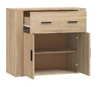 Décoratif - Buffet bahut - Placard de rangement moderne - Chêne sonoma 80x33x70cm - bois d'ingénierie - pour entrée con4048089