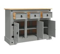 Décoratif - Buffet bahut - Placard de rangement moderne - Corona gris 112x43x78cm - bois massif pin mexicain - pour entrée con421109