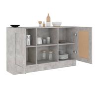 Décoratif - Buffet bahut - Placard de rangement moderne - Gris béton 120x30,5x70cm - bois d'ingénierie - pour entrée con2649648