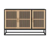 Décoratif - Buffet bahut - Placard de rangement moderne - noir 105x30x65cm - bois d'ingénierie - pour entrée con1760409