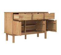 Décoratif - Buffet bahut - Placard de rangement moderne - OTTA 114x43x73,5cm - bois massif de pin - pour entrée con3275630