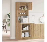 Décoratif - Buffet de cuisine 2 pcs - Set de meuble de cuisine - Armoire polyvalente - Chêne artisanal 60x50x180cm con2059040