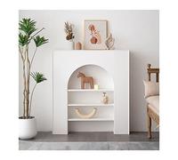 Décoratif Cheminée électrique Poêle Manteau Surround Français Armoire Décorative Simulation Vitrine Salon Garniture, Blanc Contour de cheminée