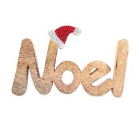 Décoration à poser de Noël en bois - Marron