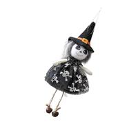 Décoration à suspendre en tissu pour Halloween, intérieur et extérieur, sorcière, chats noirs, fantômes de citrouille, ornement de fête effrayant et effrayant, décorations de fantômes de citrouille de