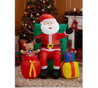 W WIDMANN MILANO Party Fashion - Père Noël Gonflable à LED 122 cm