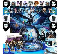 Decoration Anniversaire Comment dresser votre dragon, Deco Anniversaire Vaisselle kit Comment dresser votre dragon Ballons de Féte