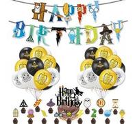 Décoration Anniversaire pour Enfants Bannière Ballon Latex Gâteau Décoration Thème Harry Potter - 39PCS Multicolore G