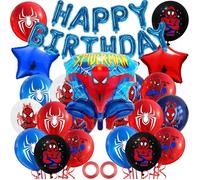 Decoration Anniversaire Spiderman Ballon Spider Hero Deco Anniversaire Garcon Fille Kit Décoration Anniversaire Enfant