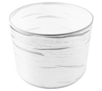 Décoration Argenté pour Lampe E27 en Tissu, Abat-jour Cylindrique | Diffuse une Lumière Douce, Motif Rayé Délicat, Style Vintage Simple, pour Plafonnier, Lustre, Maison ou Coin Lecture