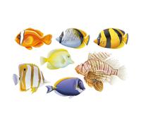 Décoration auto-collante 7 poissons