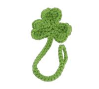 Décoration avec attache intégrée, tressée 4, C | Construction en fil crocheté à la main, coutures visibles, attache bou pour placer autour d'un article étroit approprié