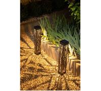 Decoration Balise solaire GALIX G4465 - 20 lumens - A visser ou à planter - H70cm - Blanc Chaud