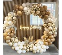 Décoration Ballon Anniversaire Marron-171Pcs Arche Ballon Marron Et Beiges,Deco Anniversaire Brun Pour Ballons Baudruche Mar[CA3]