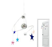 Décoration Boule Disco Étoiles Réfléchissantes Tournant Pendentif Ornement