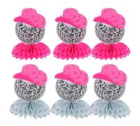 Décoration Chapeau Cowboy Disco en Papier, Lot de 1 Set de Set de