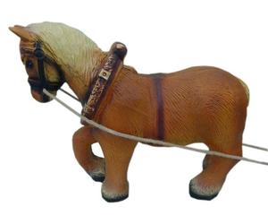 Décoration cheval en plastique aux couleurs naturelles pour le jardin et la terrasse