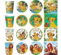 Décoration d'anniversaire Roi Lion Simba, fournitures de fête, gobelets, assiettes, serviettes, nappes, cadeau pour fête d'anniversaire d'enfants, baby shower 10pcs cup