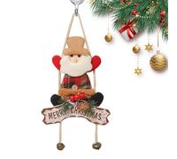 Décoration de cloche de Père Noël | Bonhomme de neige en peluche Décorations de Noël avec cloches | Décoration d'intérieur de Noël pour chambre à coucher, couloir, cuisine, jardin, salon et fenêtre