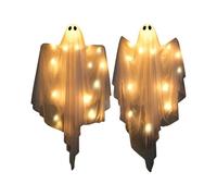 Décoration de Cour de Blanc illuminée étrange, Ornement Suspendu à LED pour fêtes à thème, Manifestation à Suspendre pour Halloween