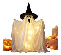 Décoration De Fantôme D'Halloween Avec Éclairage À LED Intégré Grand