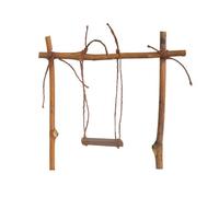 Décoration De Fête D'anniversaire Pour Petit Garçon, Garniture De Gâteau En Bois, Mini Balançoire, Accessoires Pour Enfants, Festival Rustique
