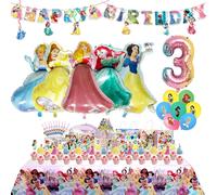 Décoration de fête d'anniversaire princesse Disney, toile de fond pour enfants, fournitures d'événements pour bannière de naissance, vaisselle jetable CupCake Topper-24pcs