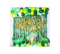 Decoration de Fête FONGWAN Dinosaure Theme Decoration Anniversaire Ballon pour Enfants-Vert