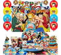 Décoration de fête - Multicolore - Anniversaire - Ensemble complet - Pour enfants - Vaisselle et ballons
