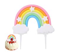 Décoration de Gâteau Arc-en-Ciel, Décoration de Gâteau D'anniversaire Personnalisée, Nuage Arc-en-Ciel, pour Enfants, Filles, Garçons, Fête D'anniversaire