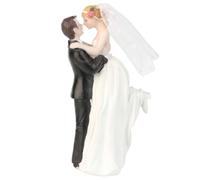 Décoration de gâteau de mariée et marié, statue couple en résine, décoration gâteau mariage élégante vintage, figurine couple 2, 76 × 2, 36 × 5, 51 pouces