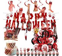 Décoration De Gâteau Halloween Kit Bannière Fanion Guirlande Spirales | Toile De Halloween Pour Cheminée Café Magasin Restaurant Anniversaire Porche Accessoires Photomaton Mante