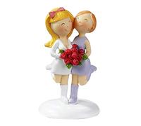 Décoration de gâteau humoristique MRS & MRS pour mariage de femme - Décoration de table de mariage lesbienne - Style bande dessinée