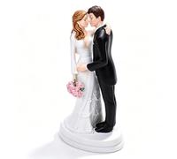 Décoration de gâteau romantique pour marié, figurine de mariage en résine | Figurine de Couple pour gâteau de mariage, décoration d'anniversaire de table